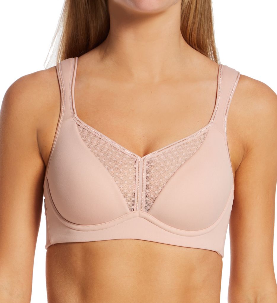 Buy DISOLVE� High Impact Support Sports Bra for Women Racerback Padded Full  Coverage Workout Wirefree Bra Adjustable (C, Beige) at