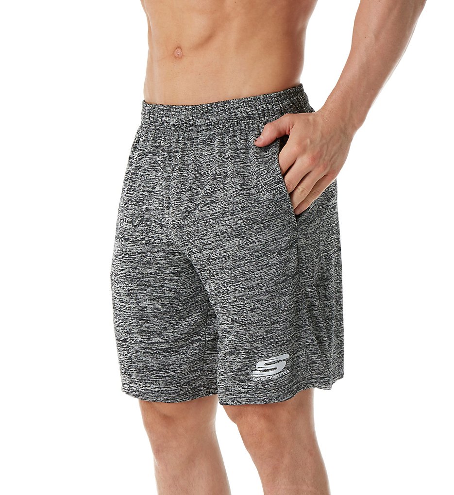 Skechers SKM-0208 Space Dye Jersey Performance Short (Black)