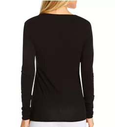 Organic Pima Jersey Vneck Long Sleeve Tee