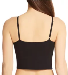 Gia Adjustable Strap Camisole with Shelf Bra Black XL