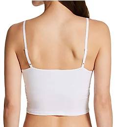 Gia Adjustable Strap Camisole with Shelf Bra White XS