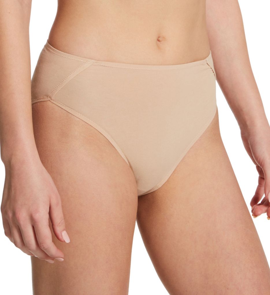 Geniveve High-Rise Organic Pima Cotton Panty Macadamia XS by Skin