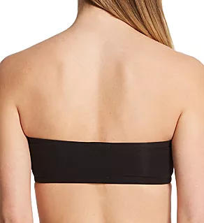 Gretel Pima Cotton Blend Bandeau Bra Black XS