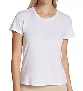 Carly Short Sleeve Organic Cotton Tee White M