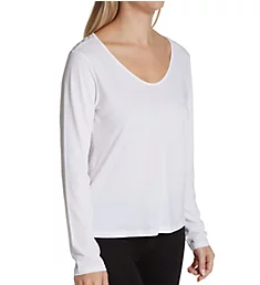 Caleigh Long Sleeve T-shirt White XS