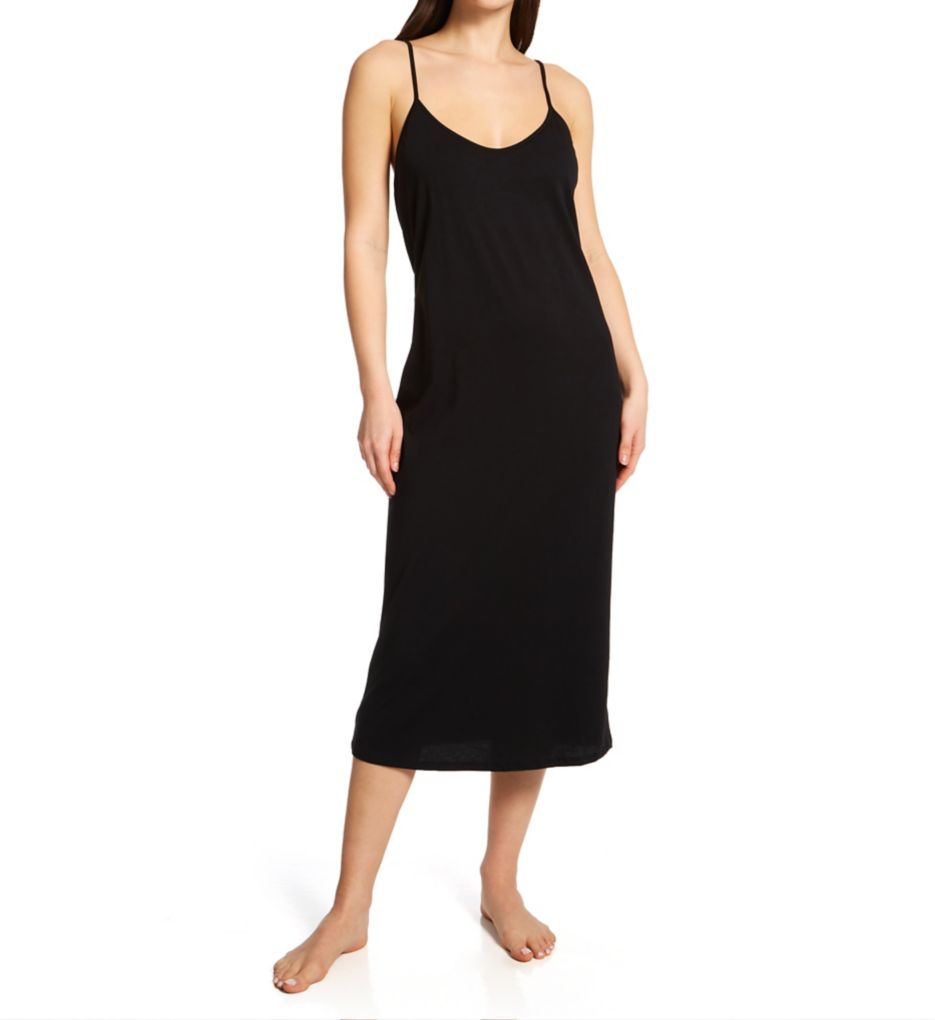 Organic Cotton Long Sexy Slip with Shelf Bra-gs