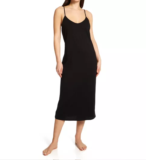 Skin Organic Cotton Long Sexy Slip with Shelf Bra OJ914