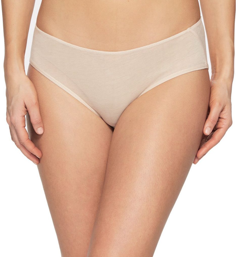 Skin Women's Organic Pima Jersey Boyshort Panty in Beige | Size Small | HerRoom.com