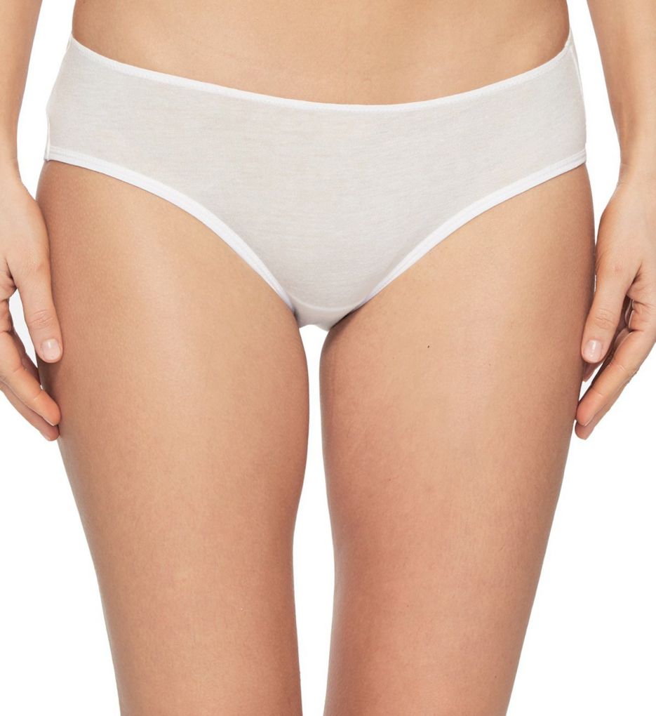 Skin Women's Organic Pima Jersey Boyshort Panty in White | Size XS | HerRoom.com