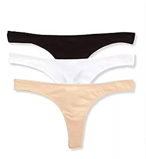 Organic Pima Cotton Thong - 3 Pack