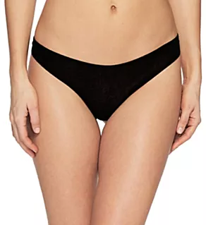 Organic Pima Jersey Thong Black XS