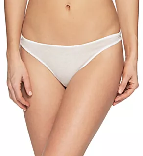 Organic Pima Jersey Thong White XS