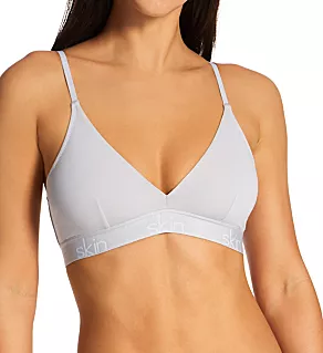 Hadlee Logo Organic Cotton Triangle Bra Pearl Grey S