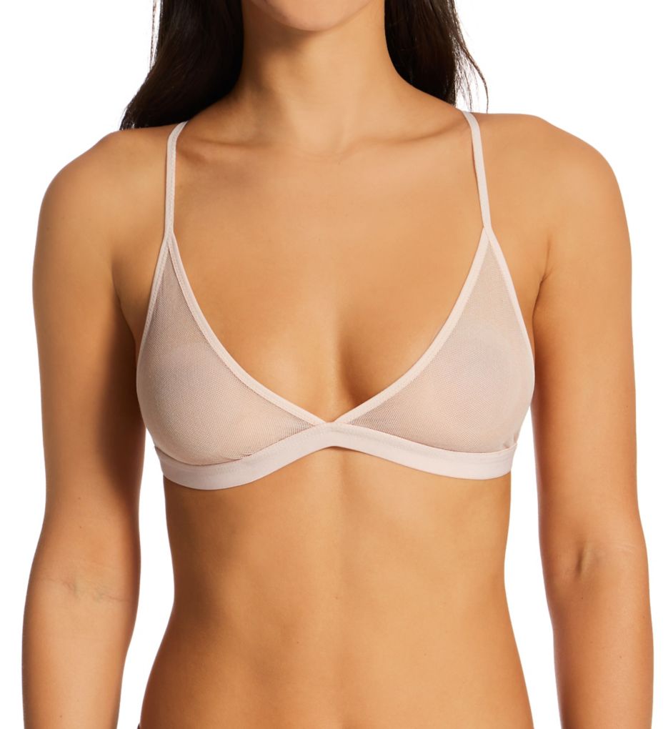 Wolford womens Sheer Logo Triangle Underwire Bra, XS