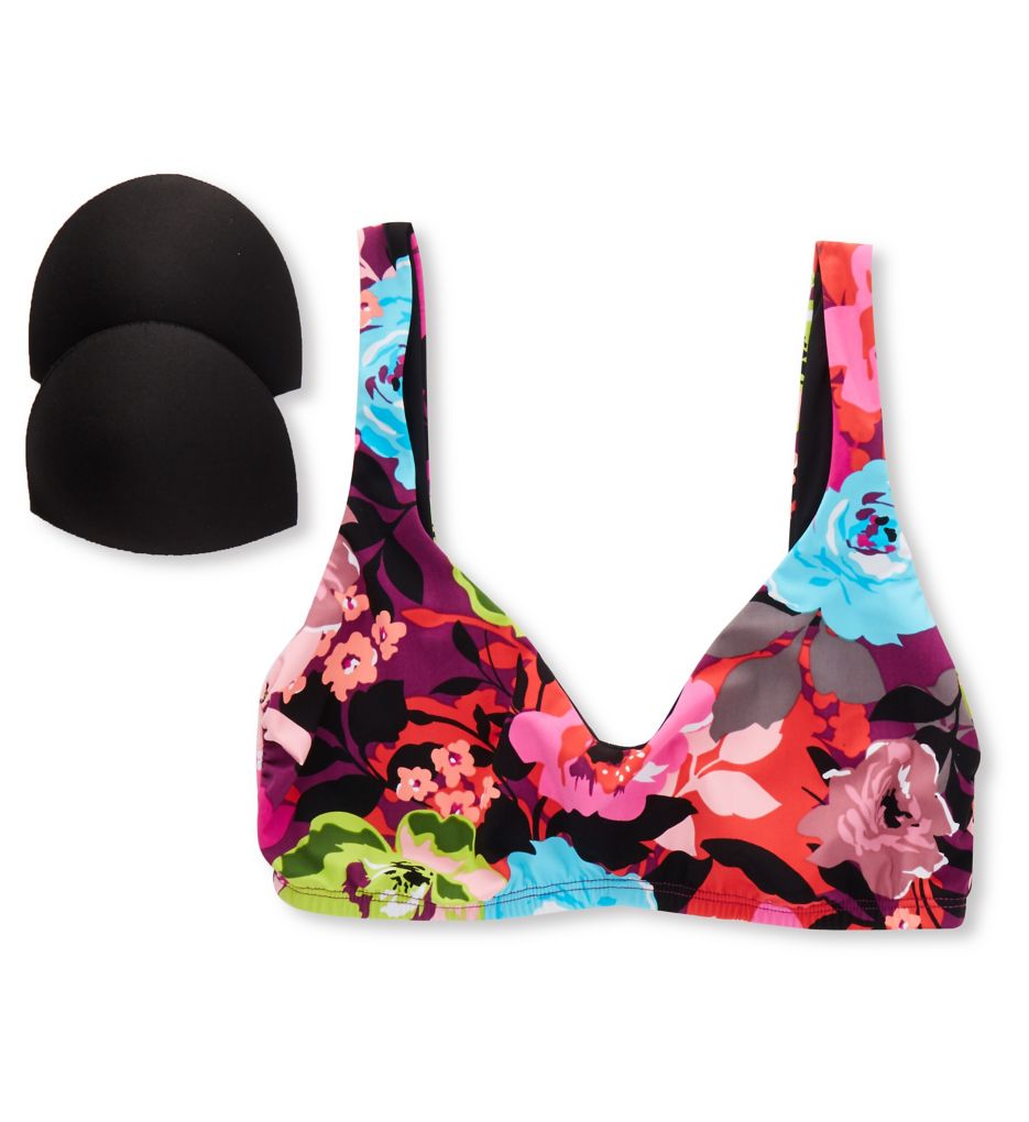 Flower Shop Good Vibes Bralette Swim Top