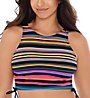 Skinny Dippers Blinky Dubbly Bubbly Crop Swim Top