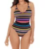 Skinny Dippers Blinky Lucky Charm Belted One Piece Swimsuit 6533335