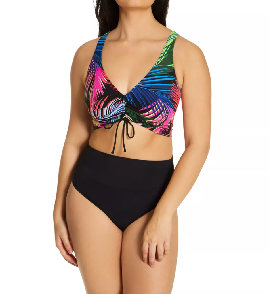 Skinny Dippers Bright Lights Shirr Thing Adjustable Crop Swim Top 6533336 - Image 4