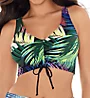 Skinny Dippers Bright Lights Shirr Thing Adjustable Crop Swim Top 6533336