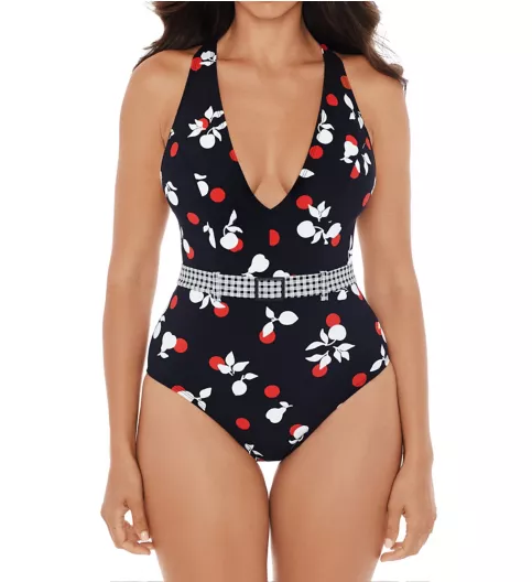 Skinny Dippers Fruiti Tutti Thrill Belted One Piece Swimsuit 6533345