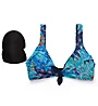 Skinny Dippers Mille Fiore St Tropez Tie Front Bralette Swim Top 6533357 - Image 4