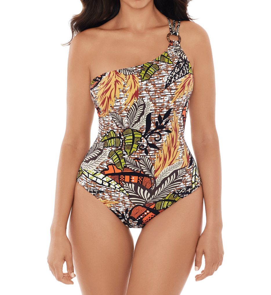 Wurley Triple Sec One Shoulder One Piece Swimsuit