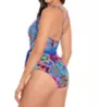 Skinny Dippers Tapestry Cinch Ruffle Sleeve One Piece Swimsuit 6540338 - Image 2