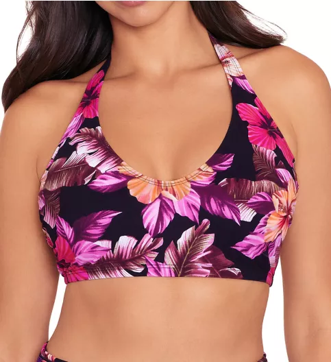 Skinny Dippers Mowie Peppermint Plunge Halter Swim Top 6540355