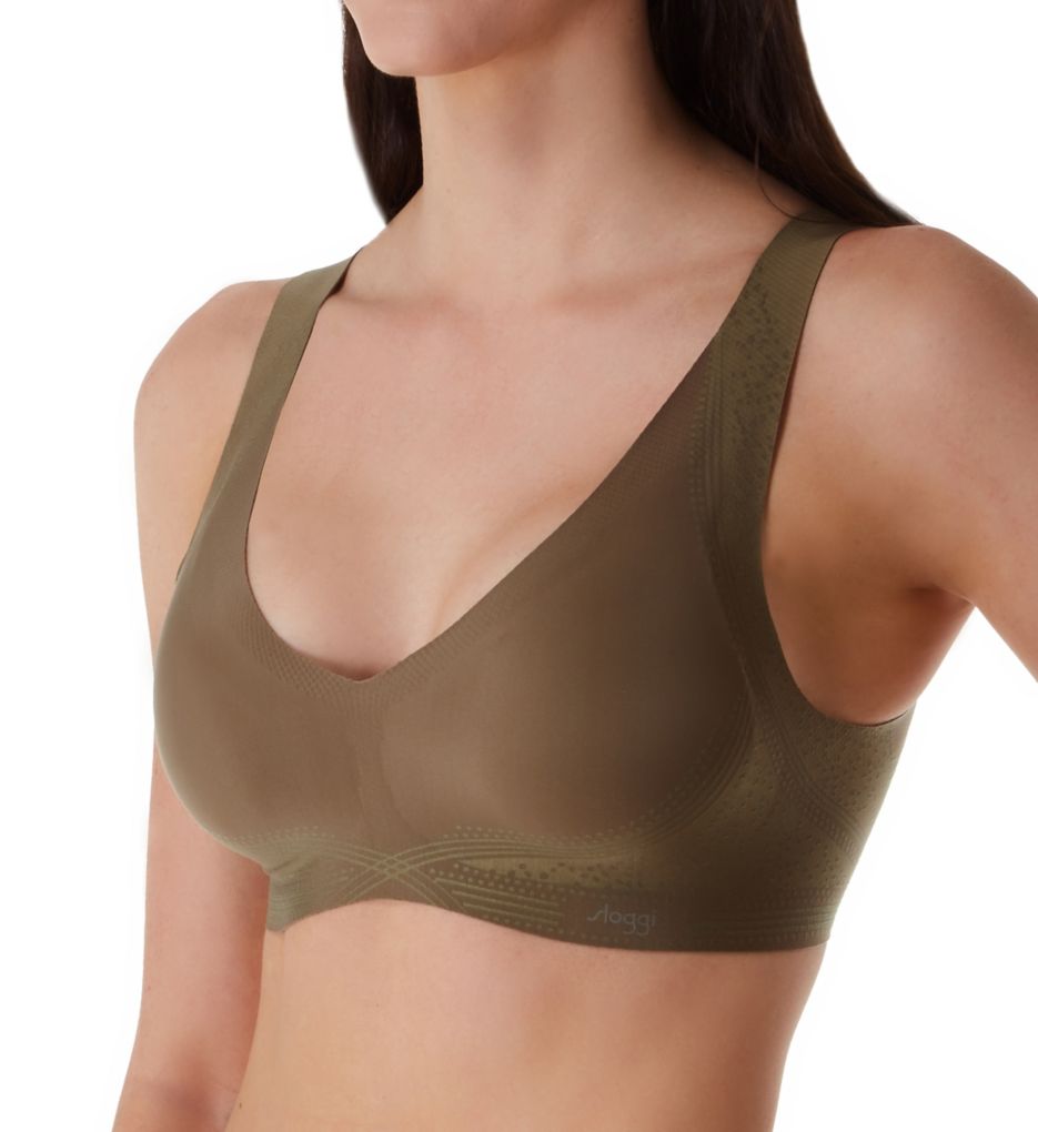 Sloggi - Sloggi 94066 Zero Feel Soft Bra (Deep Green Leaf XL)