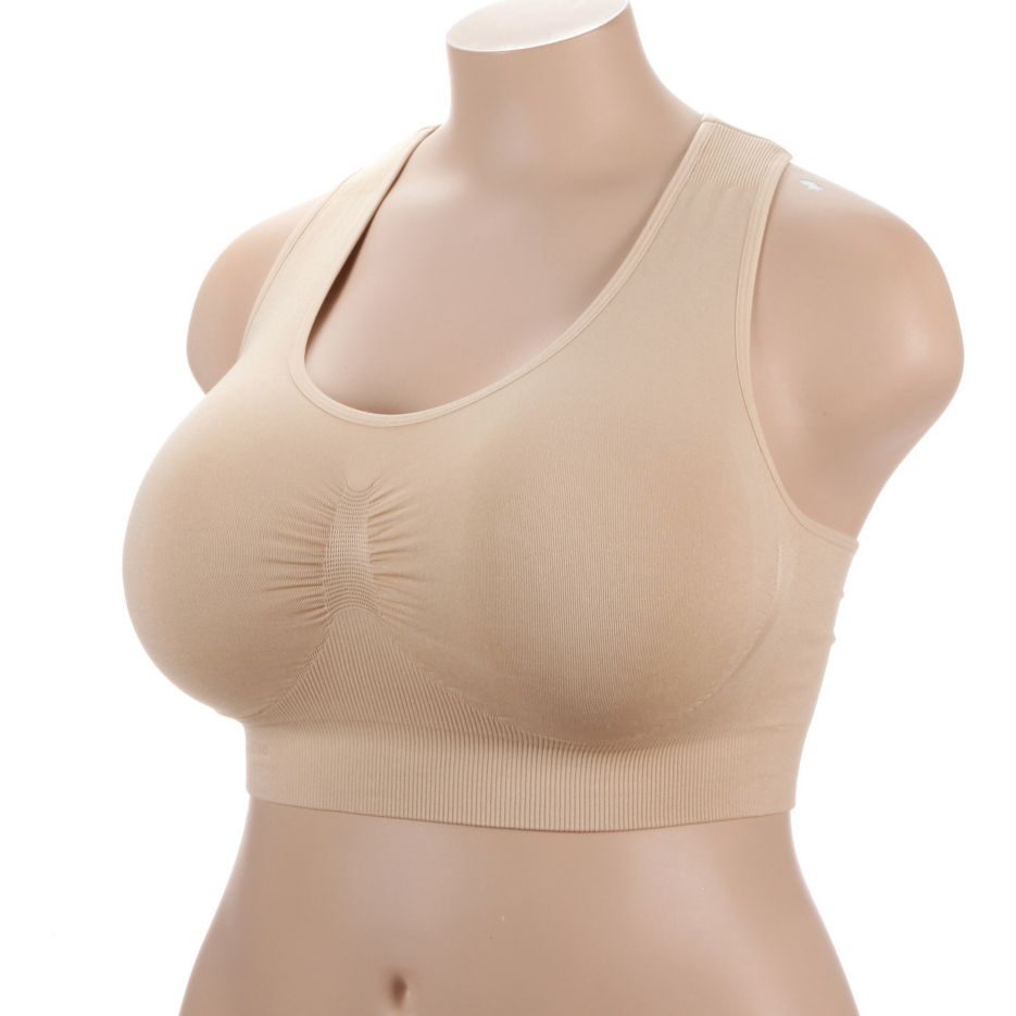 Plus SlimMe Seamless Racerback Sports Bra