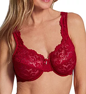 Signature Lace Unlined Underwire Bra No No Red 36C