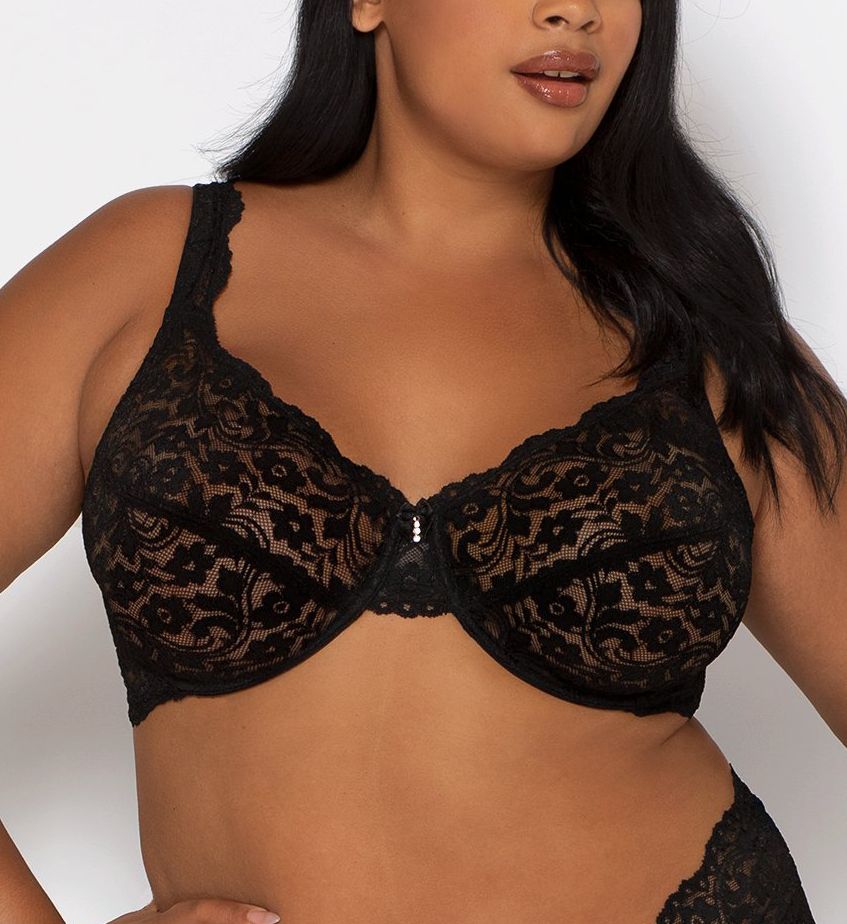 Smart and Sexy Signature Lace Unlined Underwire Bra Black 40C  - Image 5