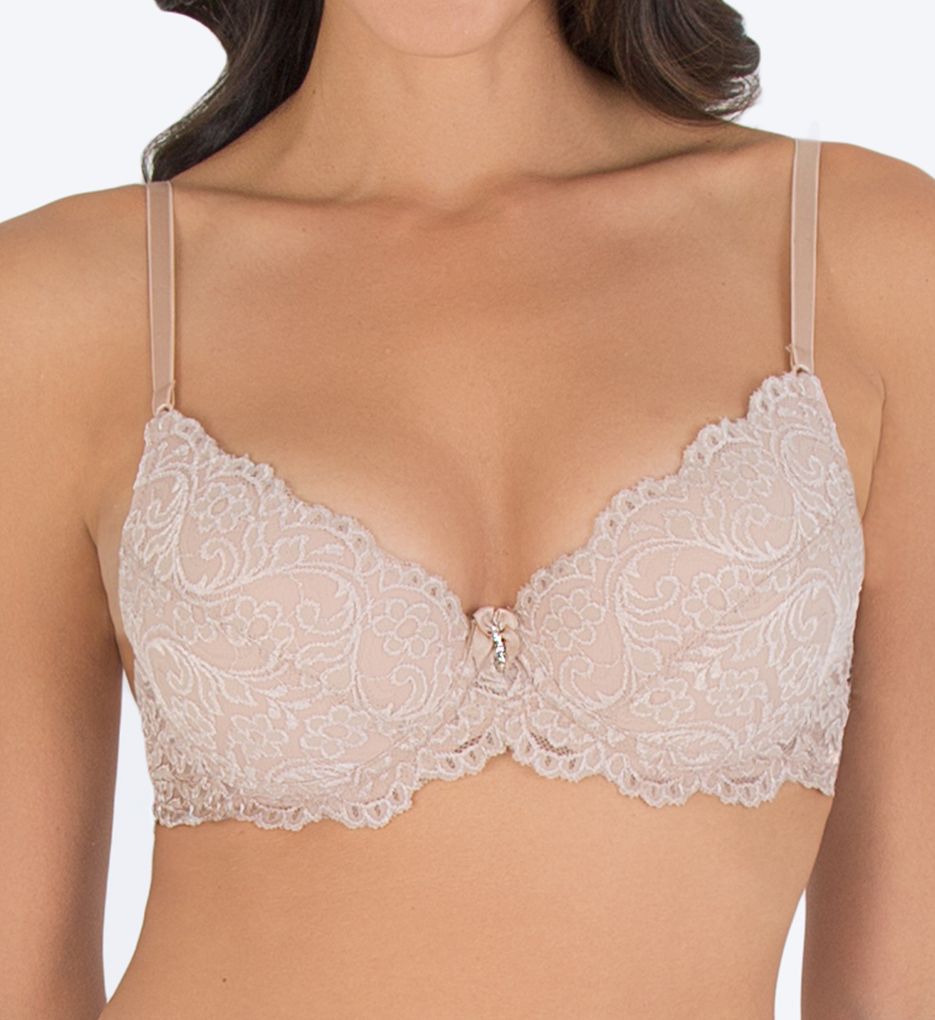 Smart and Sexy : Smart and Sexy 85046 Signature Lace Underwire Push Up Bra (In The Buff 40DD)