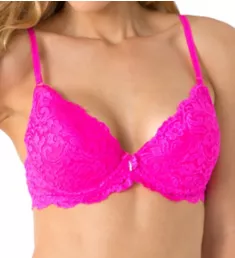 Signature Lace Underwire Push Up Bra M Pink 36B