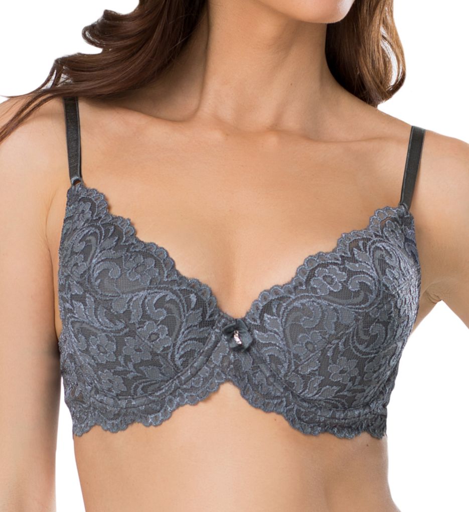 Smart & Sexy Mesh Plunge Bra No No Red (smooth Lace) 32c : Target