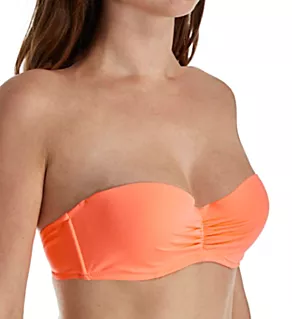 Swim Secret The Flirt Bandeau Bikini Swim Top Peach Luster 38C