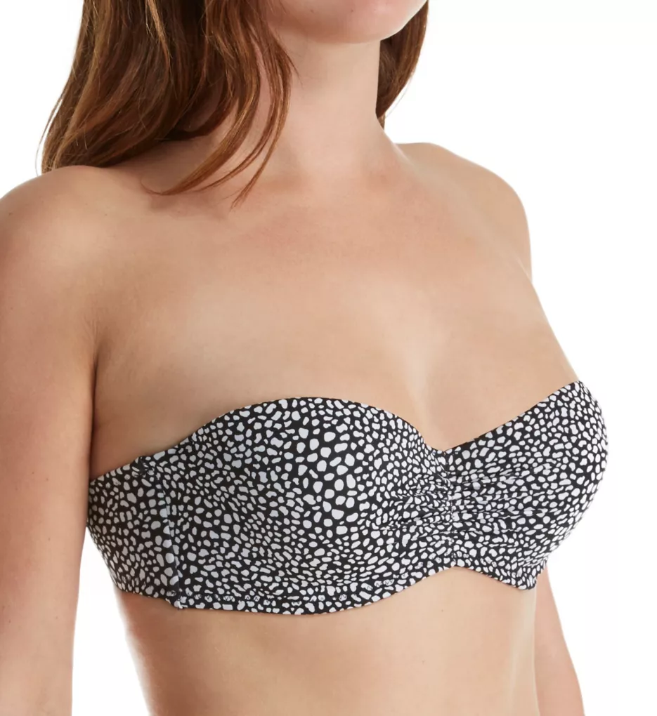 Women's Smart and Sexy SA625 Longline Underwire Bikini Swim Top (Black  40DD) 