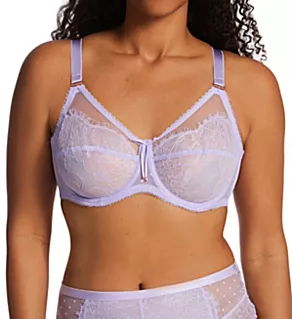 Sexy Pin Up Unlined Underwire Bra Lilac Iris 34DDD