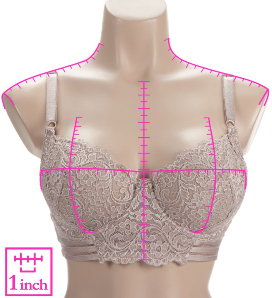 Smart & Sexy Women's Signature Lace Unlined Underwire Longline Bra