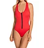 Smart and Sexy Zip Front One Piece Swimsuit SA1276Z - Image 1