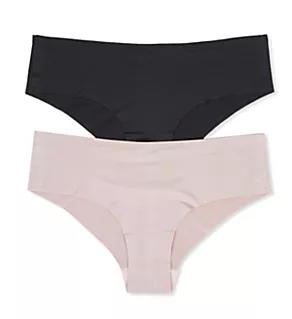 No Show Hipster Panty - 2 Pack Bark/Black Hue S