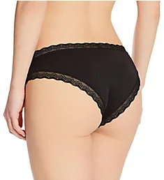 Lace Trim Cheeky Panty - 2 Pack In The Buff/Black Hue 5