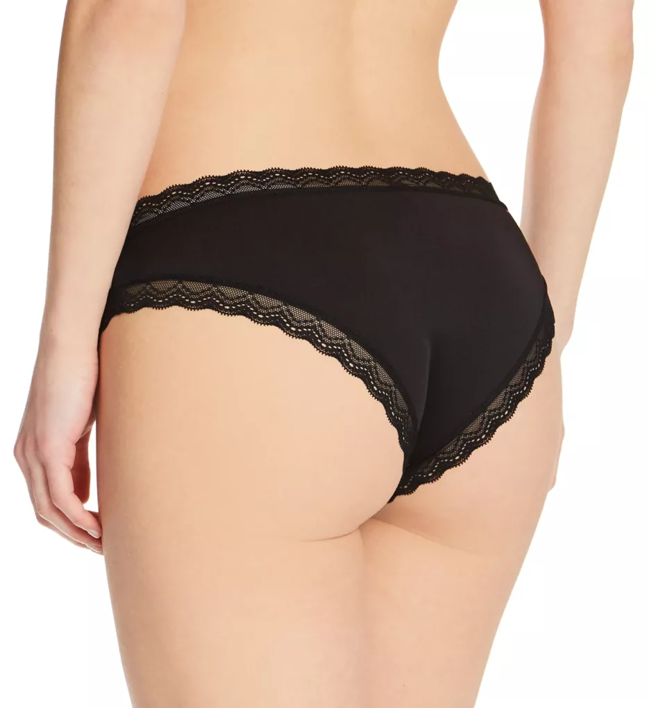 Lace Trim Cheeky Panty - 2 Pack In The Buff/Black Hue 5