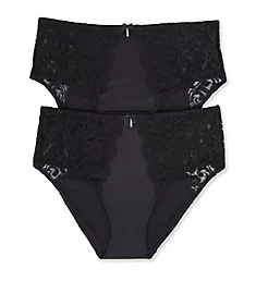 Micro High Waist Bikini Panty - 2 Pack Black Hue/Black Hue S