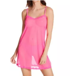 Mesh and Lace Trim Chemise