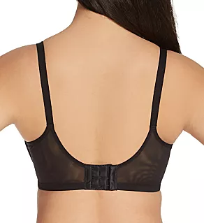 Sheer Mesh Demi Underwire Bra Black 32D
