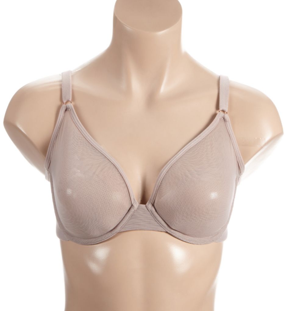 Smart and Sexy Sheer Mesh Demi Underwire Bra Bark 40DDD  - Image 1