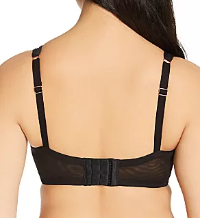 Mesh Plunge Bra Black 32D