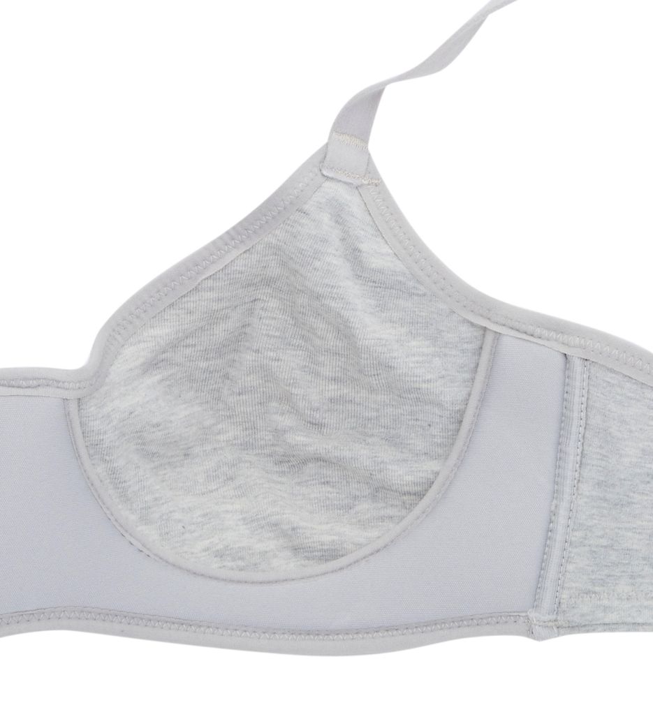Smart & Sexy Women's Comfort Cotton Scoop Neck Unlined Underwire Bra Light  Grey Hether 34ddd : Target