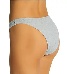 Dip Front Bikini Panty - 2 Pack Light Grey Heather/Blk S